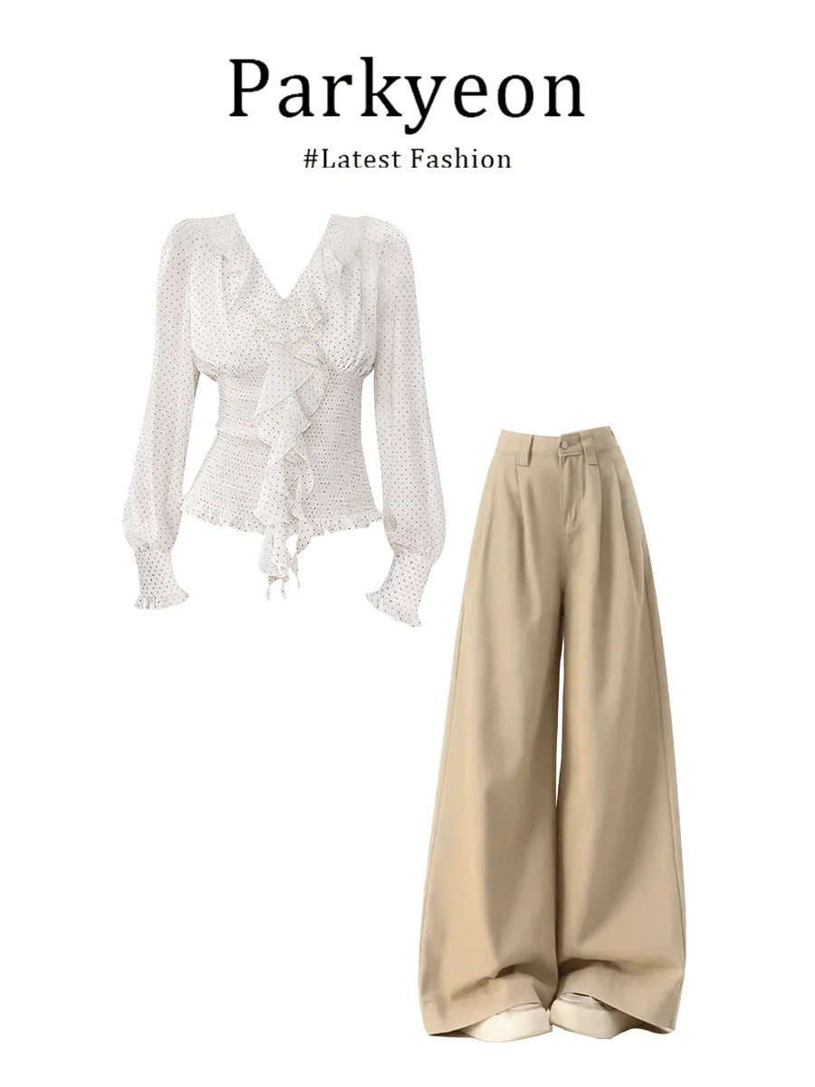 Spring New Style Korean Waist-Cinching Gentle Wave Dot Top Loose Lazy Casual Pants Women's Fashion Set Warm Mid-Waist Long Sl...
Spring New Style Korean Waist-Cinching Gentle Wave Dot Top Loose Lazy Casual Pants Women's Fashion Set Warm Mid-Waist Long Sl...