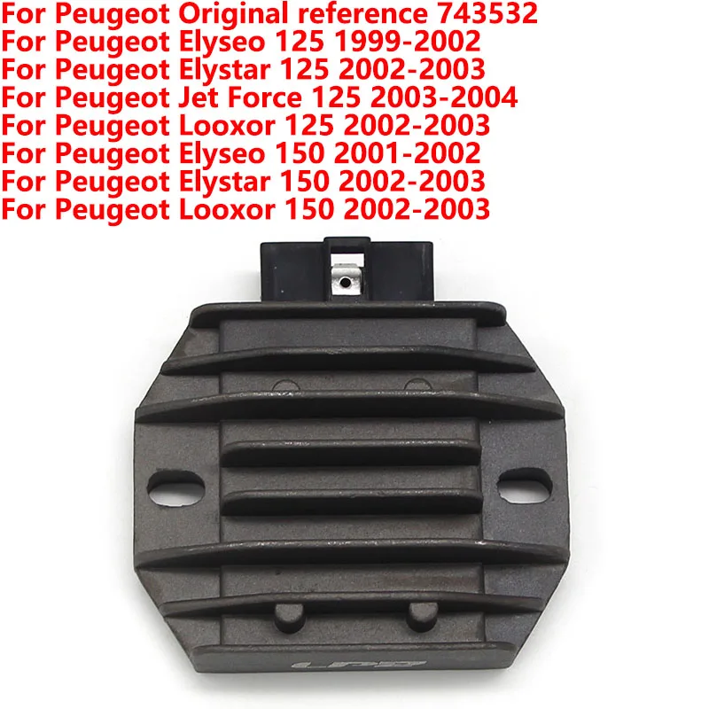 Motorcycle voltage regulator rectifier For Peugeot Elyseo Elystar Jet Force Looxor 125 150 743532 Accessories
Motorcycle voltage regulator rectifier For Peugeot Elyseo Elystar Jet Force Looxor 125 150 743532 Accessories