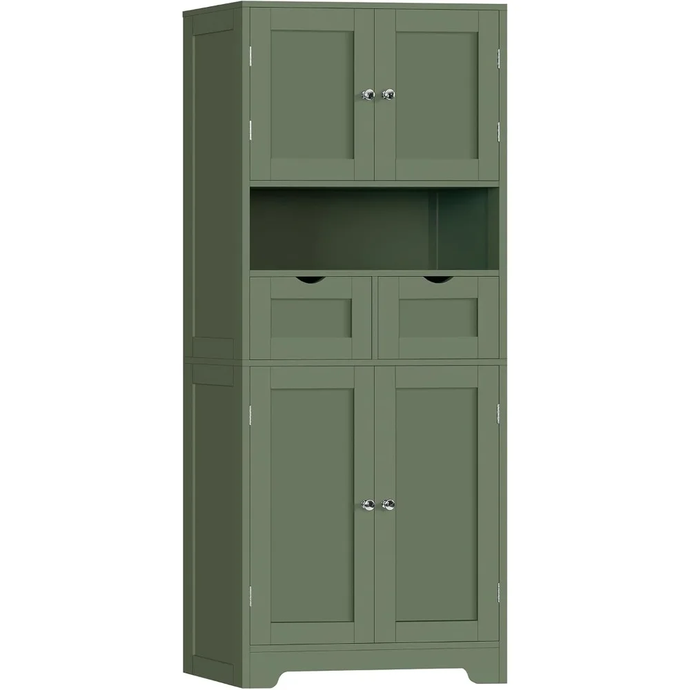 57.8"H Tall Bathroom Storage Cabinet with 2 Drawers&2 Adjustable Shelves,Floor Cabinet with 4 Doors,Tall Cabinet.Customized
57.8"H Tall Bathroom Storage Cabinet with 2 Drawers&2 Adjustable Shelves,Floor Cabinet with 4 Doors,Tall Cabinet.Customized