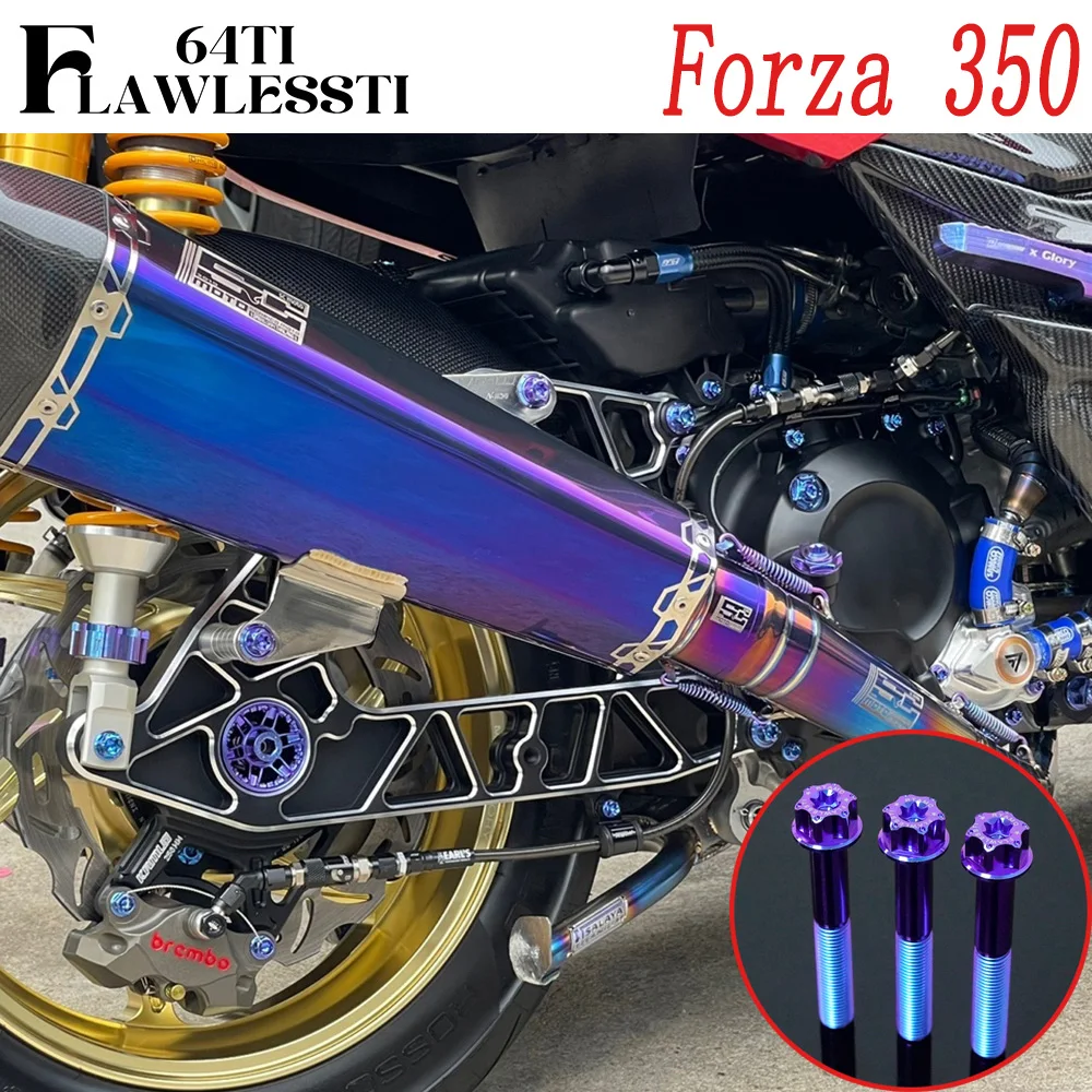 FLAWLESSTI Gr5 Titanium Bolt Lever Brake Pump Exhaust Pipe Cover Swingarm Rear Shock Bolt Rear Axle Nut For Honda Forza 350
FLAWLESSTI Gr5 Titanium Bolt Lever Brake Pump Exhaust Pipe Cover Swingarm Rear Shock Bolt Rear Axle Nut For Honda Forza 350
