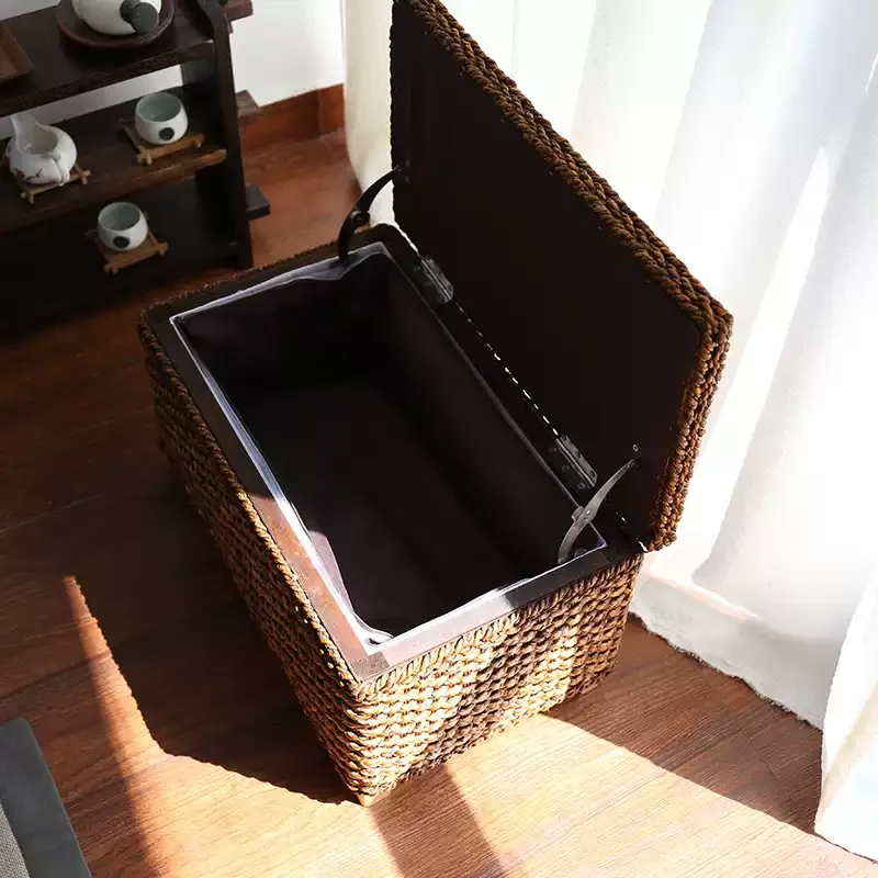 Solid Wood Entryway Shoe Changing Ottoman Rattan Woven Storage Stools Toy Organizer Chest with Lid Multi-Functional Storage Box
Solid Wood Entryway Shoe Changing Ottoman Rattan Woven Storage Stools Toy Organizer Chest with Lid Multi-Functional Storage Box