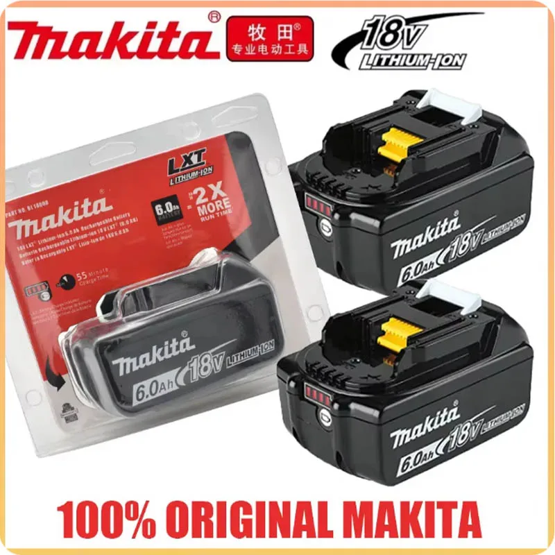 100% Original Makita 6Ah/5Ah/2Ah Makita 18V Battery BL1830B BL1850B BL1850 BL1840 BL1860 BL1815 Replacement Lithium Battery
100% Original Makita 6Ah/5Ah/2Ah Makita 18V Battery BL1830B BL1850B BL1850 BL1840 BL1860 BL1815 Replacement Lithium Battery