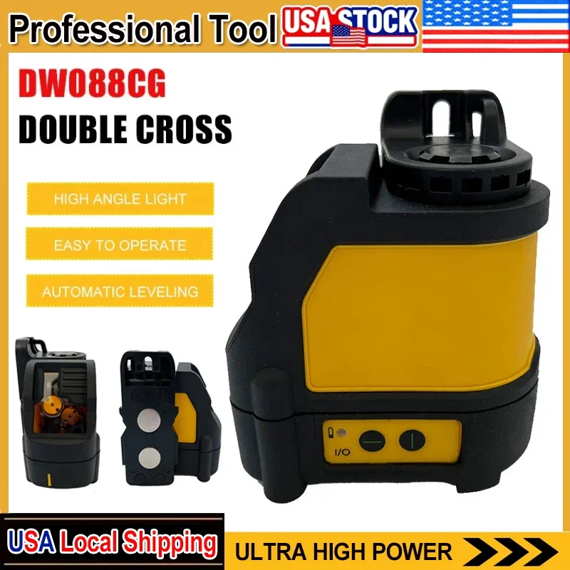 Fit DEWALT DW088CG Laser Level 2-Line High Precision Cross Green Light Automatic Alignment Rechargeable 18V Portable Laser Tool
Fit DEWALT DW088CG Laser Level 2-Line High Precision Cross Green Light Automatic Alignment Rechargeable 18V Portable Laser Tool
