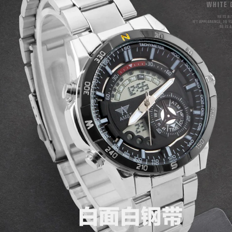 AMST Men's Multifunctional Sports Watch Luminous Outdoor Explosive Student Watch Steel Belt Electronic Watch
AMST Men's Multifunctional Sports Watch Luminous Outdoor Explosive Student Watch Steel Belt Electronic Watch
