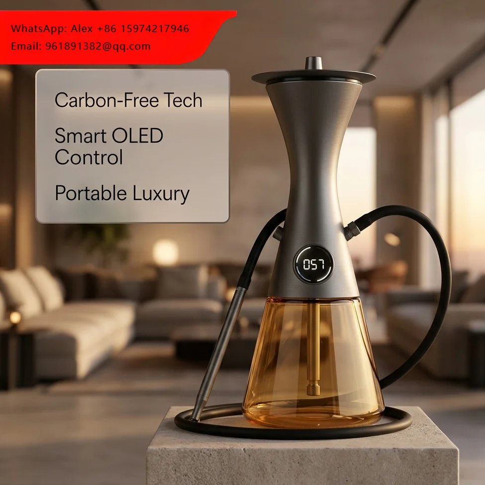 Portable Electric Hookah Shisha With LED Light Luxury Hookah Set Shisha Carbon-free Russia Hookah E-hookah Set
Portable Electric Hookah Shisha With LED Light Luxury Hookah Set Shisha Carbon-free Russia Hookah E-hookah Set