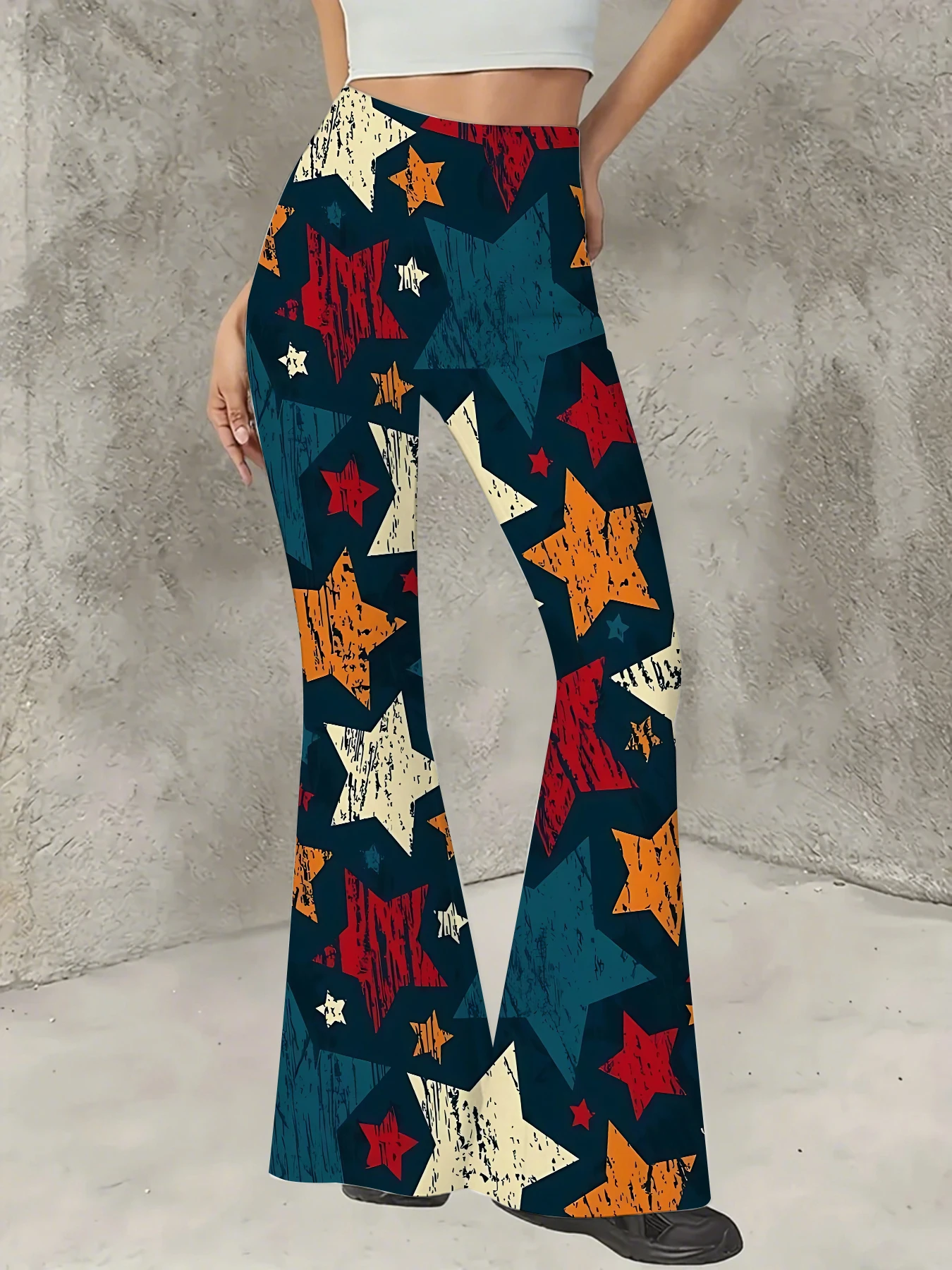 Women's Printed Flare Pants Y2K High Waist Bell Bottom Trousers Streetwear
Women's Printed Flare Pants Y2K High Waist Bell Bottom Trousers Streetwear