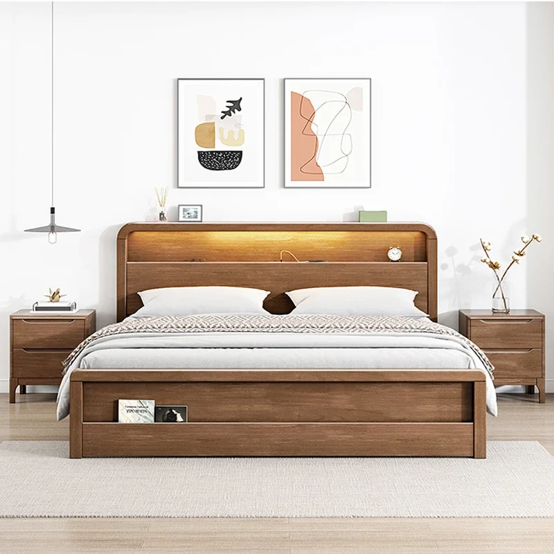 Modern High Quality Bed Minimalist Solid Wood Aesthetics Double Solid Wood Bed Small Family Nordic Frame Muebles Home Furniture
Modern High Quality Bed Minimalist Solid Wood Aesthetics Double Solid Wood Bed Small Family Nordic Frame Muebles Home Furniture