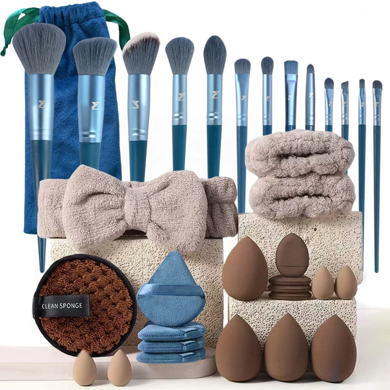 33 PC Makeup Brush Set, Complete Beauty Tool Kit for Face Washing and Makeup Application, Essential Cosmetic Brushes Collection
33 PC Makeup Brush Set, Complete Beauty Tool Kit for Face Washing and Makeup Application, Essential Cosmetic Brushes Collection