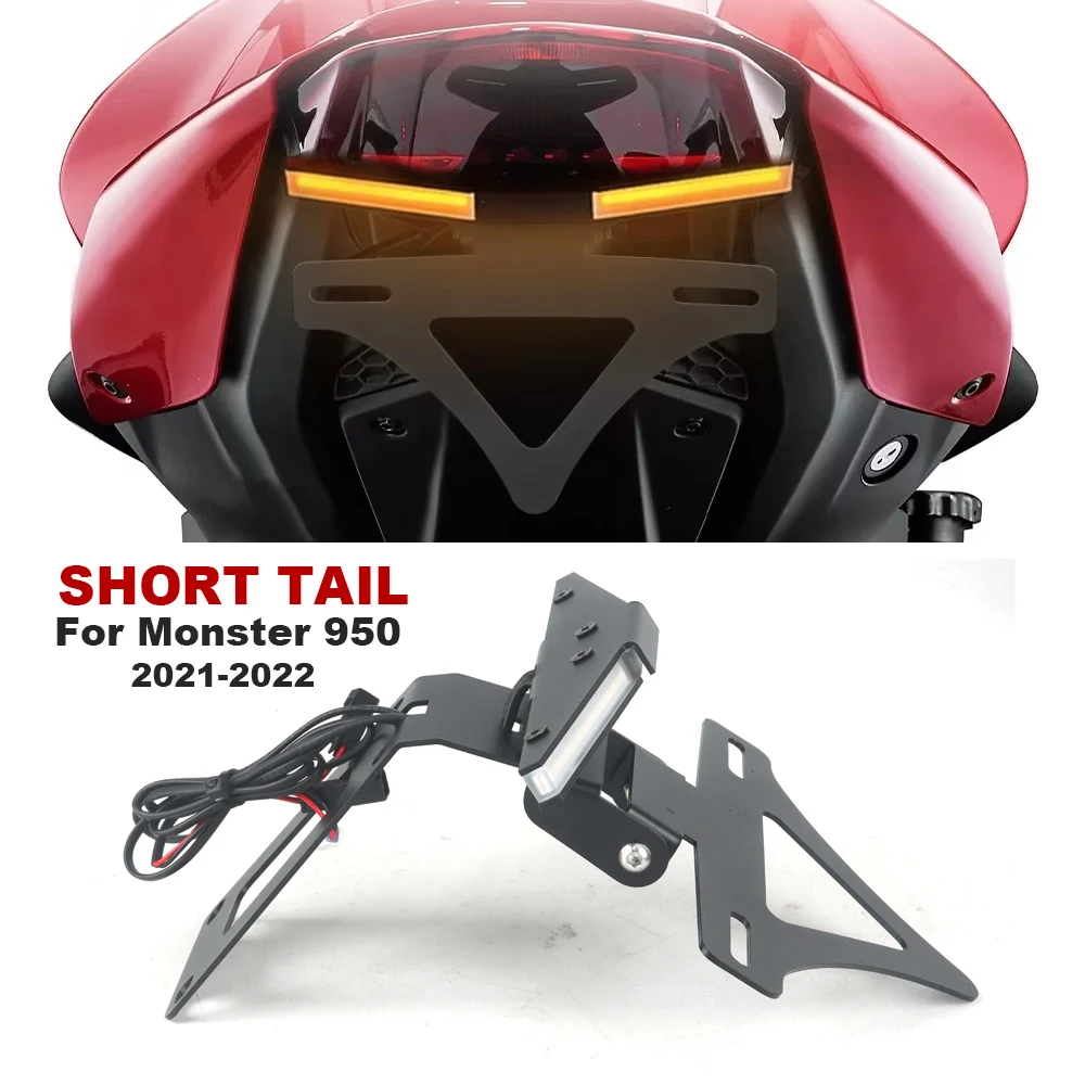 Motorcycle Rear Short Tail Stock License Plate Holder Tailstock Bracket Kit For Ducati Monster 950 2021-2022 LED Light
Motorcycle Rear Short Tail Stock License Plate Holder Tailstock Bracket Kit For Ducati Monster 950 2021-2022 LED Light