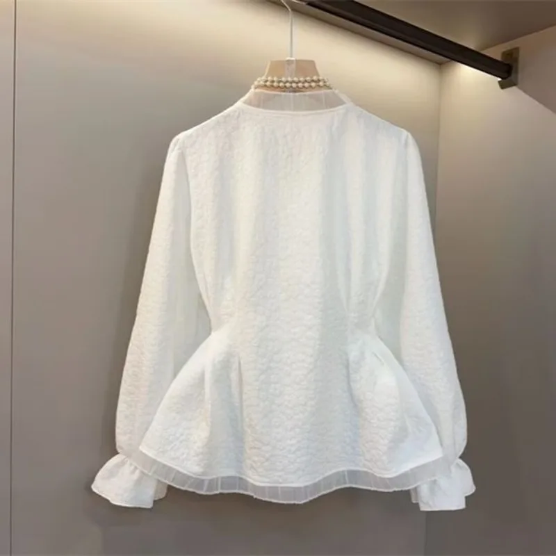 Long Sleeve Large Size Shirt Spring Design 2026 New Foreign Style Fashion Waist Temperament Commuter Skinny French Top Women's
Long Sleeve Large Size Shirt Spring Design 2026 New Foreign Style Fashion Waist Temperament Commuter Skinny French Top Women's
