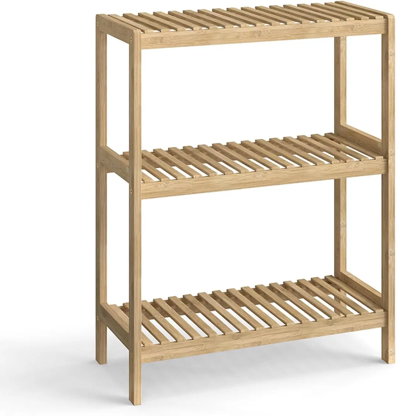 3-Tier Bamboo Freestanding Shelf Unit, Multifunctional Small Bookshelf Bookcase for Bathroom, Kitchen, Living Room, Office
3-Tier Bamboo Freestanding Shelf Unit, Multifunctional Small Bookshelf Bookcase for Bathroom, Kitchen, Living Room, Office