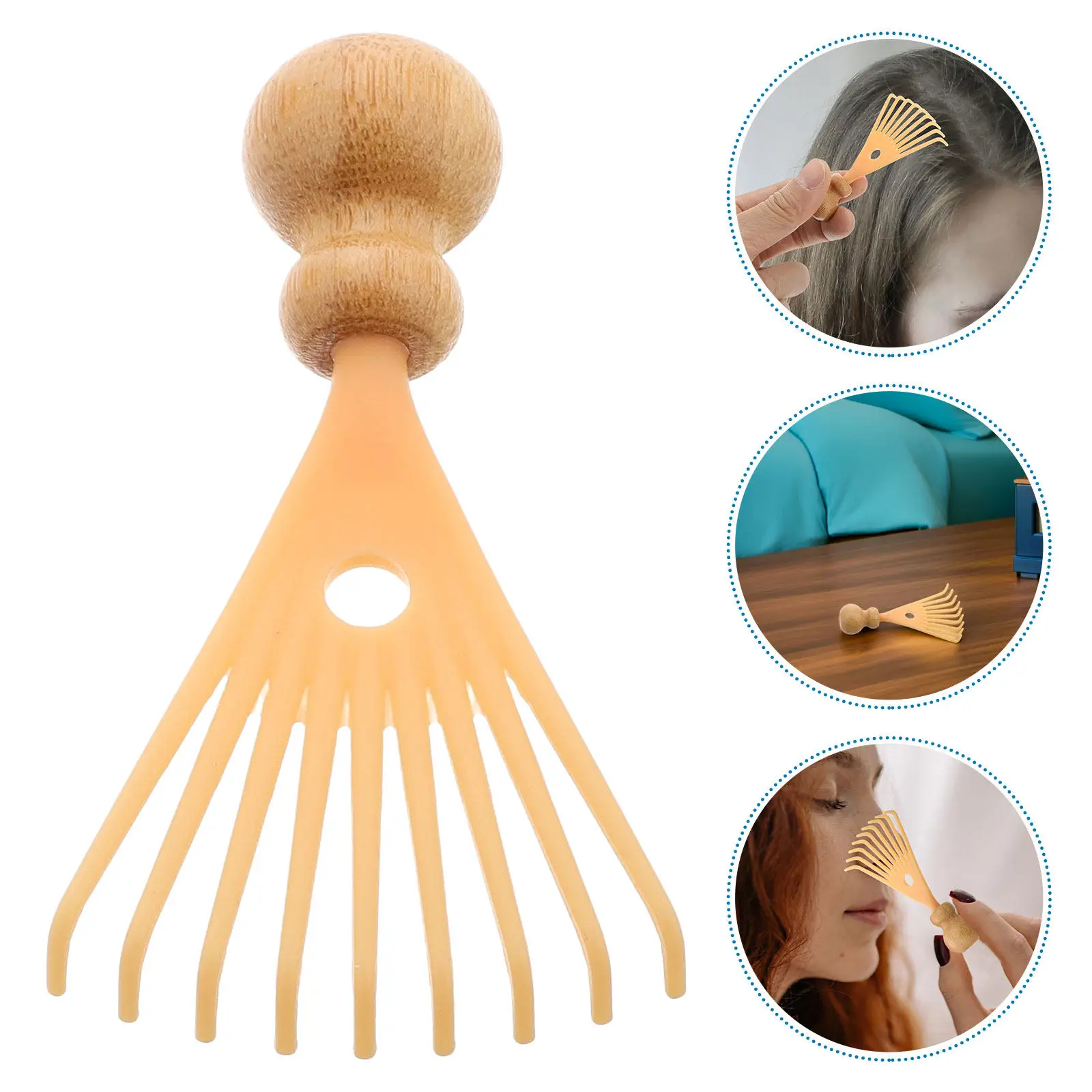 Набор из 2 бамбуковых массажеров для головы: портативные ручные расчески-скребки для расслабления кожи головы и массажа волос
Набор из 2 бамбуковых массажеров для головы: портативные ручные расчески-скребки для расслабления кожи головы и массажа волос