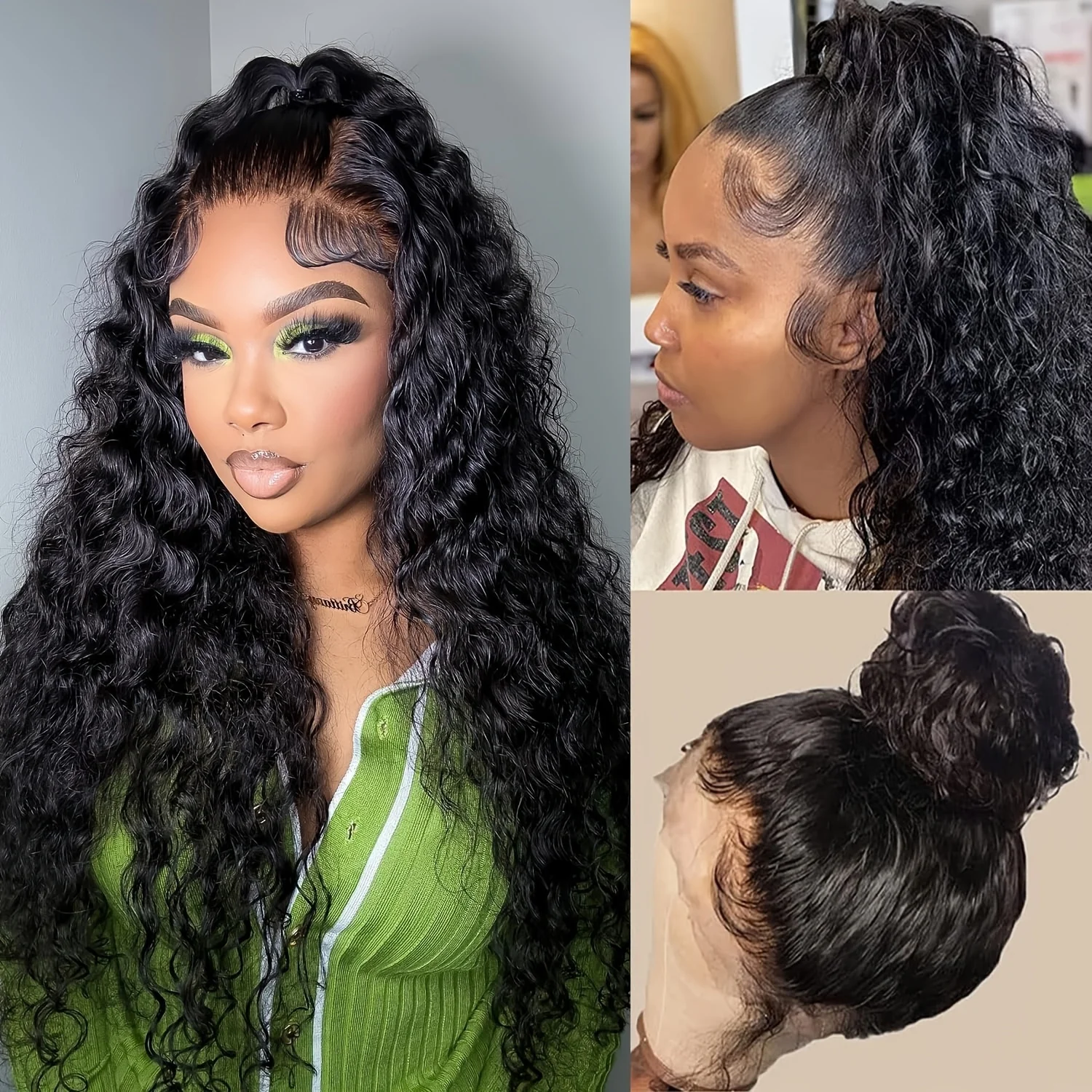 Deep Wave 360 Hidden Strap Drawstring Wig HD Lace Front Wigs Human Hair 250% Density 360 Curly Full Lace Human Hair Wigs 30 Inch
Deep Wave 360 Hidden Strap Drawstring Wig HD Lace Front Wigs Human Hair 250% Density 360 Curly Full Lace Human Hair Wigs 30 Inch