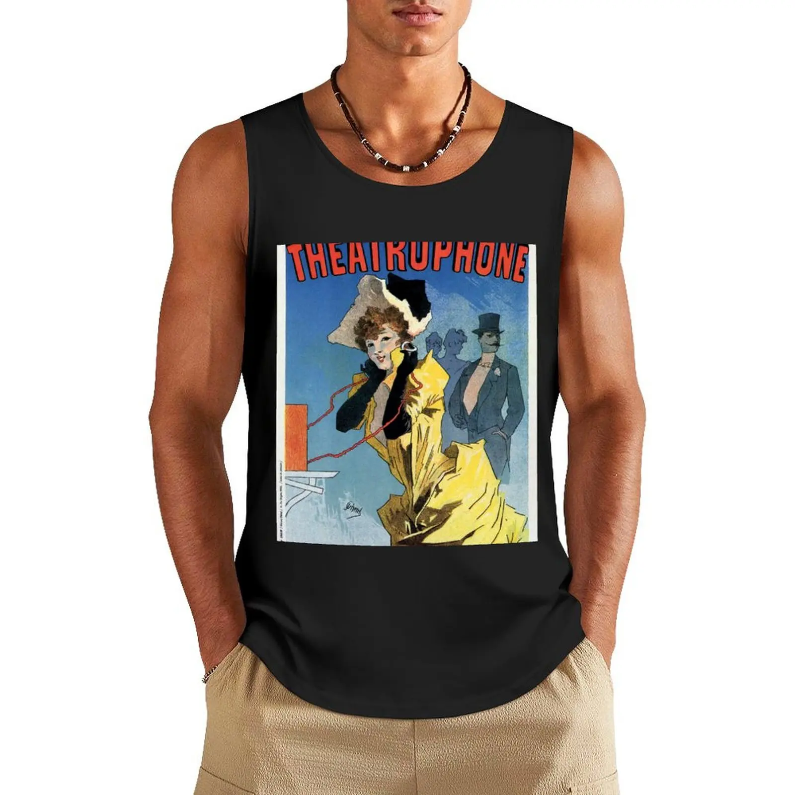 1896 Vintage French theatre phone (theatrophone) by Cheret Tank Top gym accessories man gym t-shirts man
1896 Vintage French theatre phone (theatrophone) by Cheret Tank Top gym accessories man gym t-shirts man
