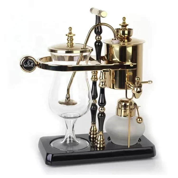 Deluxe Stainless Steel Filter Espresso Machine Belgian Royal Balance Gold Edition 2 Cups Siphon Coffee Machine Siphon Coffee
Deluxe Stainless Steel Filter Espresso Machine Belgian Royal Balance Gold Edition 2 Cups Siphon Coffee Machine Siphon Coffee
