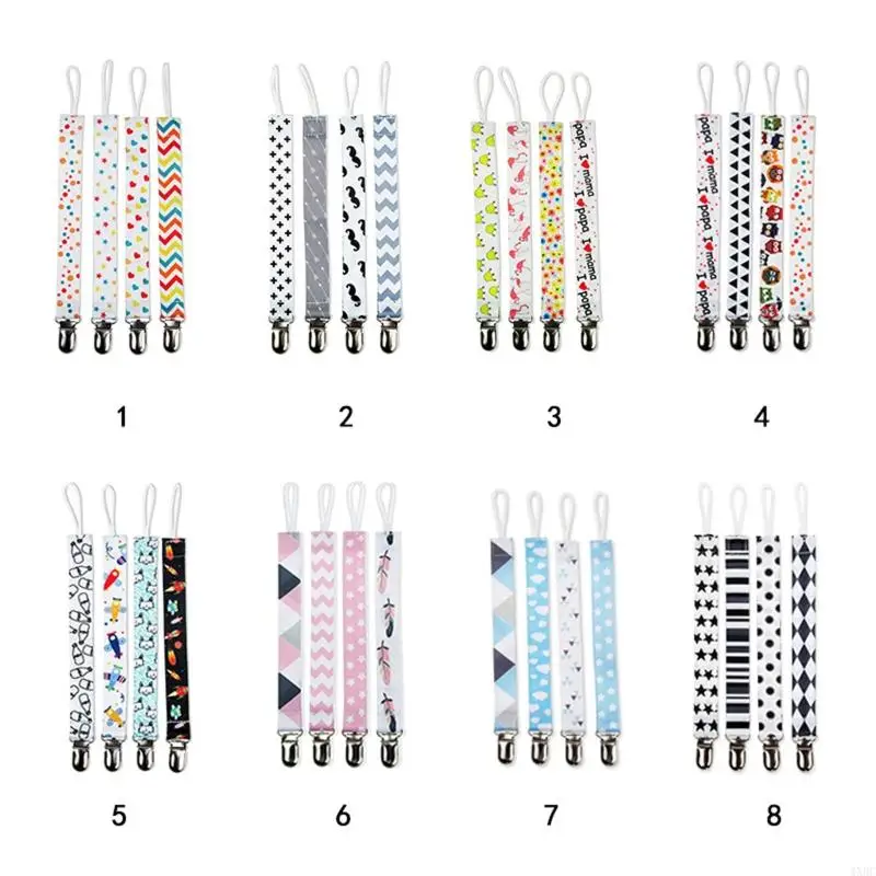 Pacifier Clips 4 Pack Clip Fits All Pacifiers Soother Unisex for Boys and Girls 4XBC
Pacifier Clips 4 Pack Clip Fits All Pacifiers Soother Unisex for Boys and Girls 4XBC