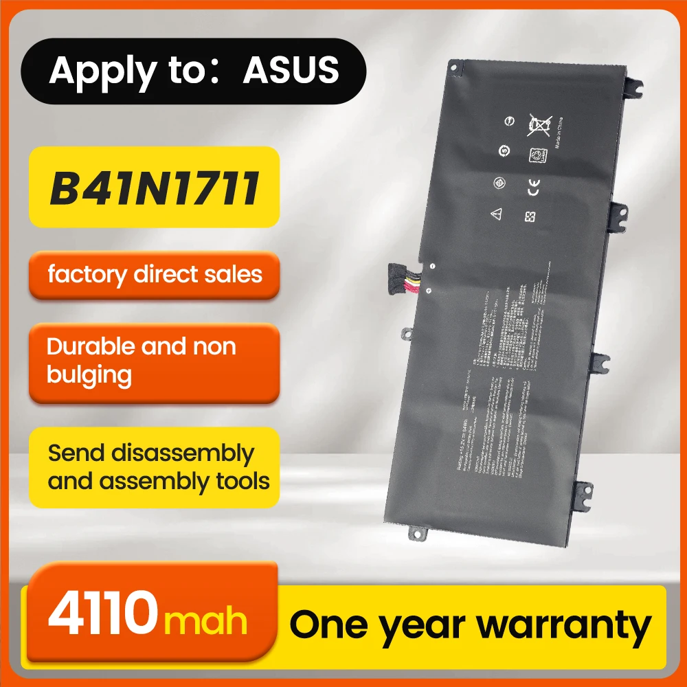 BNN B41N1711 laptop battery for ASUS Strix GL703VD GL703VM GL503VD GL503VM FX503V FX705DT FX705DD FX705DU FX705DY
BNN B41N1711 laptop battery for ASUS Strix GL703VD GL703VM GL503VD GL503VM FX503V FX705DT FX705DD FX705DU FX705DY