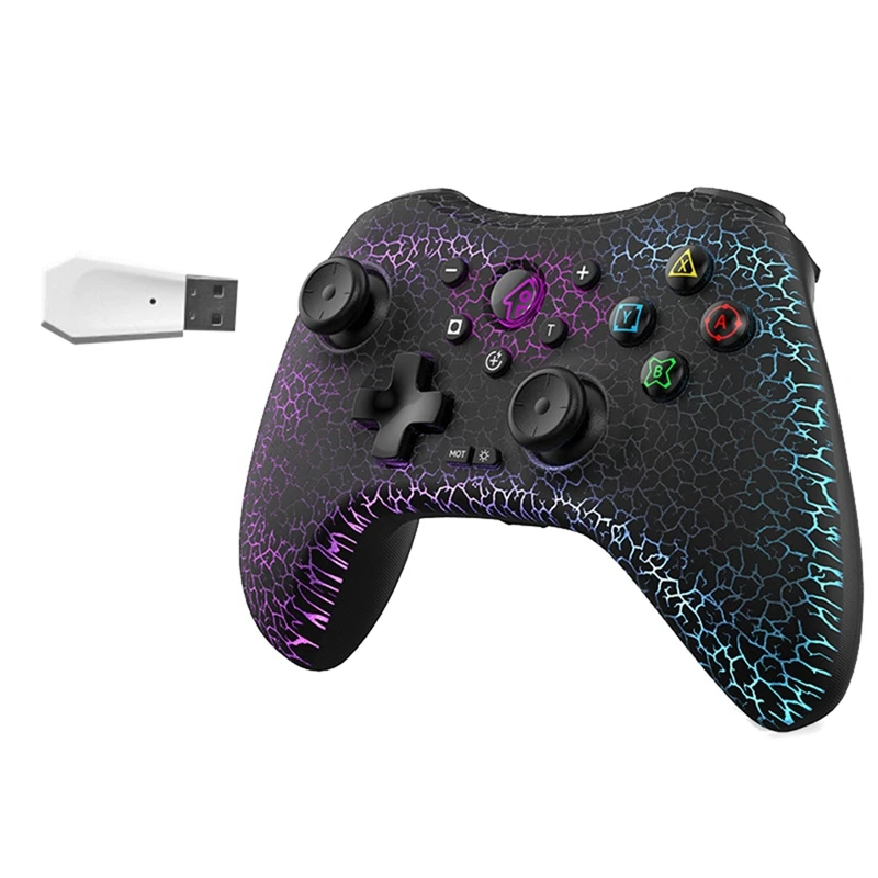 Wireless Game Console+Receiver For Switch/Android/Ios/Pc 6-Axis Gyro High Precision Joystick Rgb Bluetooth Gamepad Durable Black
Wireless Game Console+Receiver For Switch/Android/Ios/Pc 6-Axis Gyro High Precision Joystick Rgb Bluetooth Gamepad Durable Black