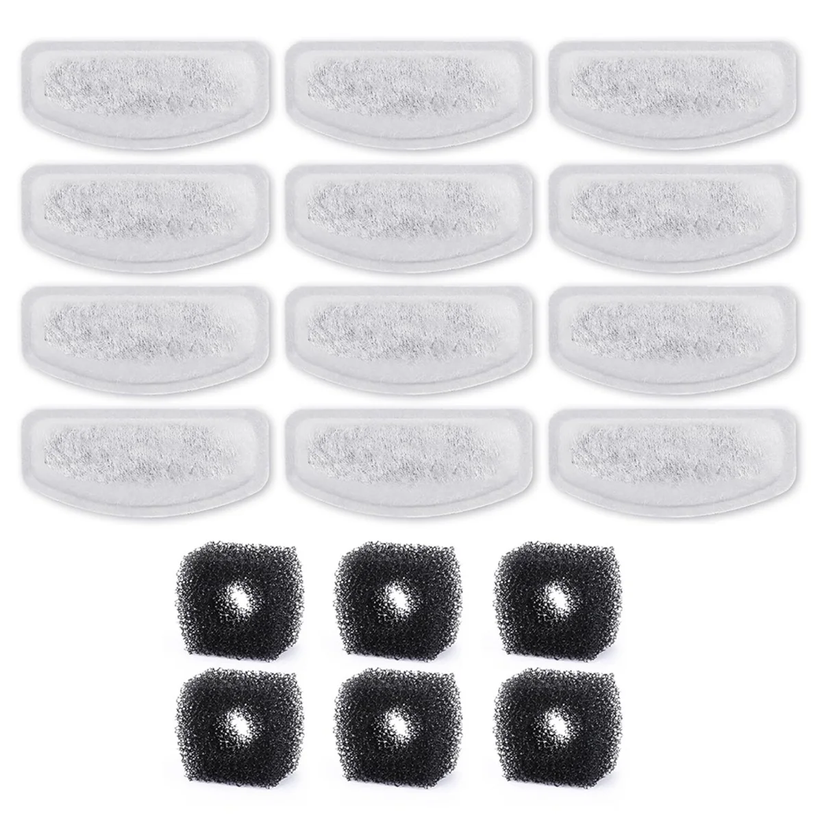 NEW 12PCS Replacement Filters for D60/D30 Automatic Pet Fountain Carbon Cat Water Fountain Filters for 67oz/2L
NEW 12PCS Replacement Filters for D60/D30 Automatic Pet Fountain Carbon Cat Water Fountain Filters for 67oz/2L