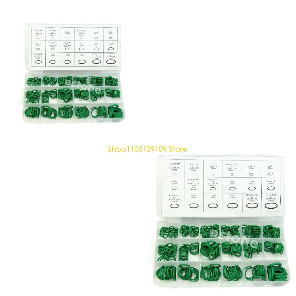 P5ED Green 270Pcs 18 Sizes O-ring Metric O ring Seals Nitrile Rubber
P5ED Green 270Pcs 18 Sizes O-ring Metric O ring Seals Nitrile Rubber