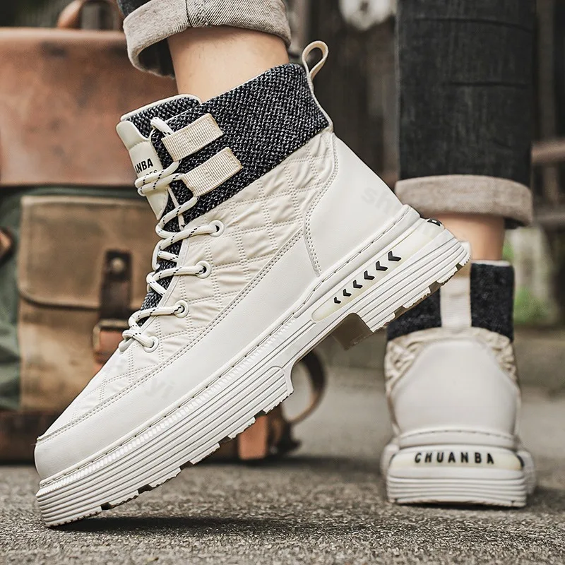 Niche Design Men's Casual Thick Soled High Top Short Boots 2025 Autumn Fashion Versatile Comfortable Non Slip Chunky Ankle Boots
Niche Design Men's Casual Thick Soled High Top Short Boots 2025 Autumn Fashion Versatile Comfortable Non Slip Chunky Ankle Boots