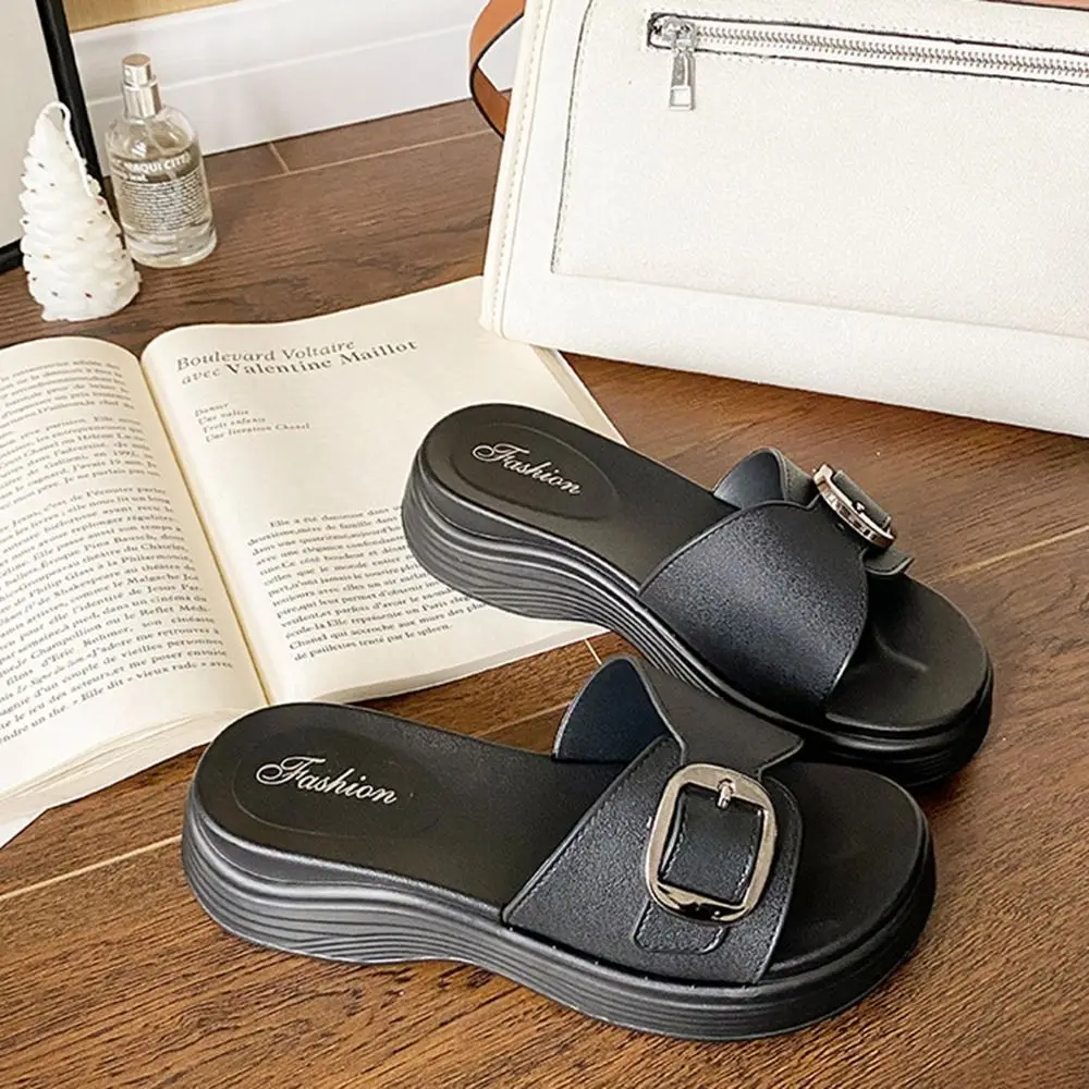 PVC Open Toe Women's Casual Slippers Comfortable Non-slip Thick Soled Sandals Breathable Soft Beach Shoes Outdoor
PVC Open Toe Women's Casual Slippers Comfortable Non-slip Thick Soled Sandals Breathable Soft Beach Shoes Outdoor