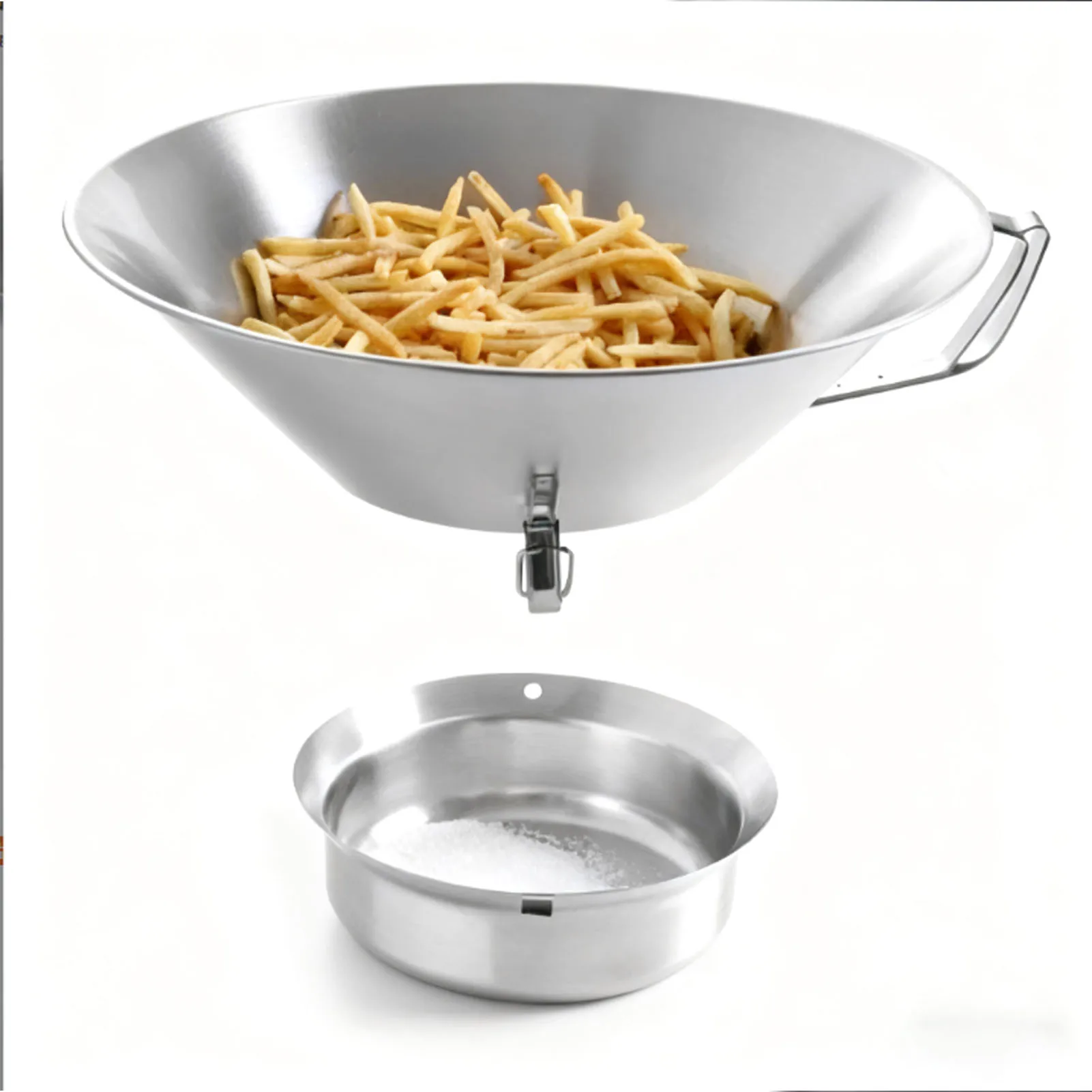 Anti Mess Stainless Steel Oil Draining Bowl French Fries Grease Strainer Funnel With Convenient Oil Catcher For Home Restaurant
Anti Mess Stainless Steel Oil Draining Bowl French Fries Grease Strainer Funnel With Convenient Oil Catcher For Home Restaurant