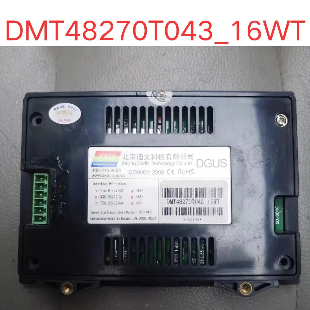 Б/у тестовый экран DMT48270T043-16WT. Быстрая доставка.
Б/у тестовый экран DMT48270T043-16WT. Быстрая доставка.