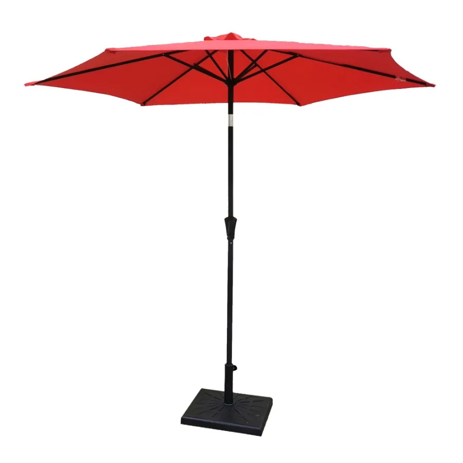 8.8 feet Outdoor Aluminum Patio Umbrella Patio Umbrella Market Umbrella with 42 Pound Square Resin Umbrella Base Push Button Ti
8.8 feet Outdoor Aluminum Patio Umbrella Patio Umbrella Market Umbrella with 42 Pound Square Resin Umbrella Base Push Button Ti