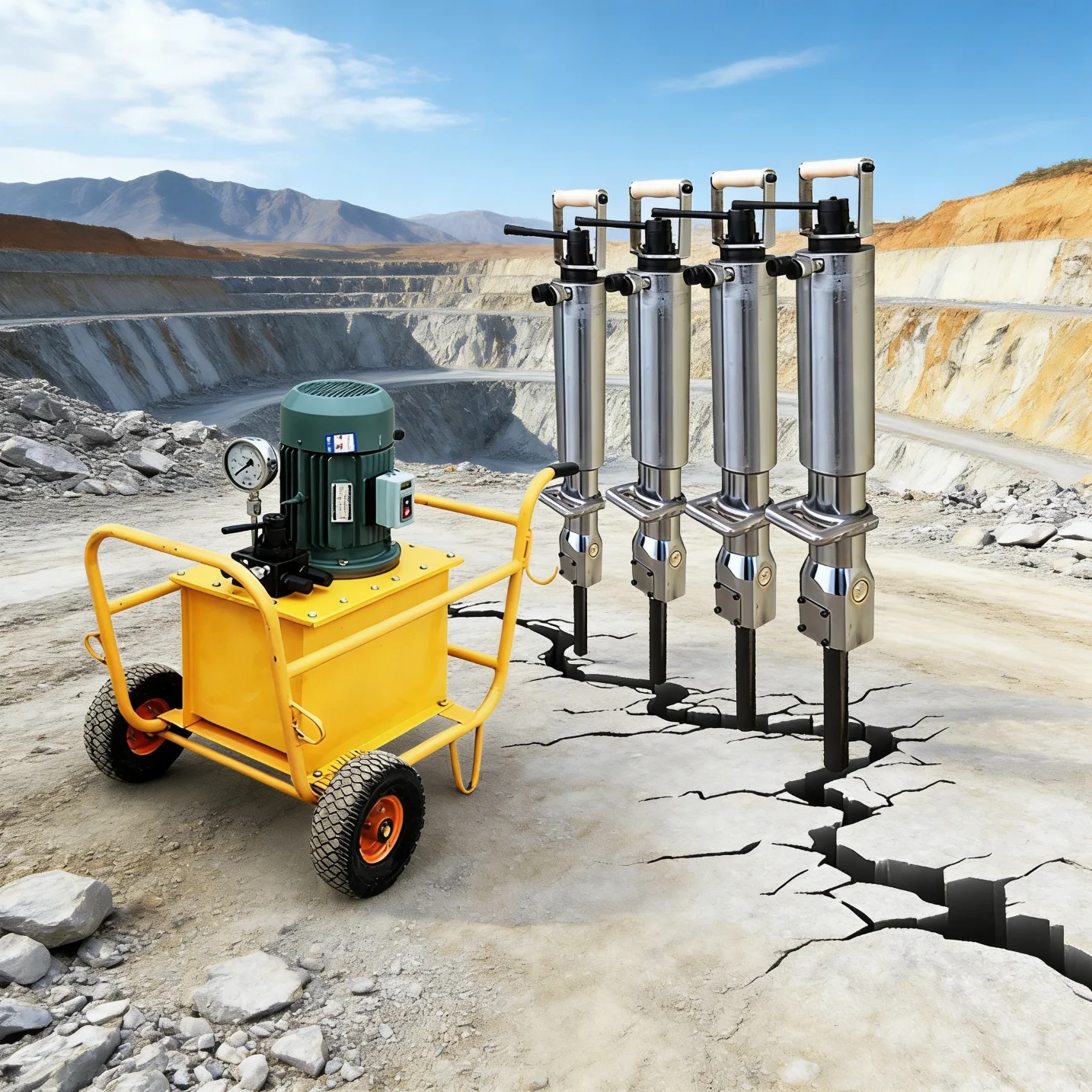 Hydraulic Concrete Cutting Machinery Stone Splitting Machine Rock Splitting Machine
Hydraulic Concrete Cutting Machinery Stone Splitting Machine Rock Splitting Machine