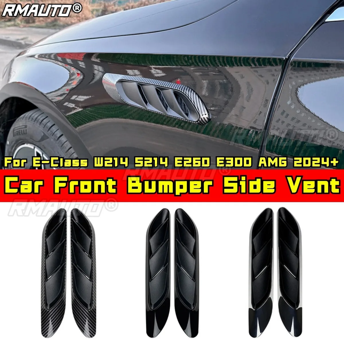 For Mercedes Benz E-Class W214 S214 E260 E300 AMG 2024+ Body Kit Front Bumper Side Vent Air Vent Outlet Covers Car Accessories
For Mercedes Benz E-Class W214 S214 E260 E300 AMG 2024+ Body Kit Front Bumper Side Vent Air Vent Outlet Covers Car Accessories
