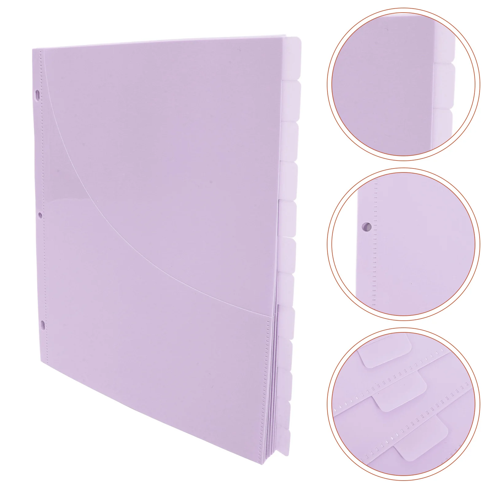 12Pcs Document Folder Binder Pocket Dividers 3-Hole PP Plastic Binder Pouches for Organizing Photos Notes Schedules
12Pcs Document Folder Binder Pocket Dividers 3-Hole PP Plastic Binder Pouches for Organizing Photos Notes Schedules
