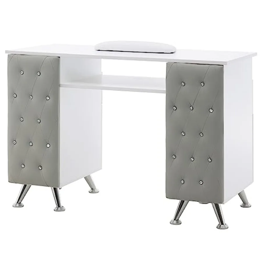 Manicure Table with Drawers, Acetone Resistant Nail Desk, Spa Salon Storage Equipment 2671 WhiteandGrey
Manicure Table with Drawers, Acetone Resistant Nail Desk, Spa Salon Storage Equipment 2671 WhiteandGrey