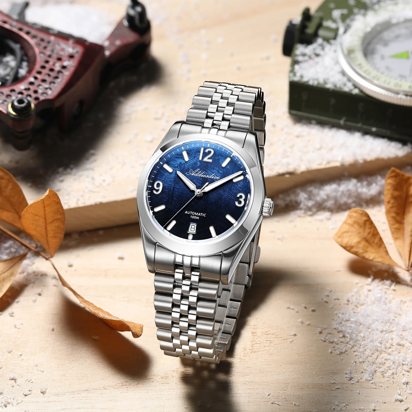 ADDIESDIVE AD2547 Japan 8215 Automatic Mechanical Watch 316L Stainless Steel Sapphire Glass Watches 100M Waterproof Wristwatch
ADDIESDIVE AD2547 Japan 8215 Automatic Mechanical Watch 316L Stainless Steel Sapphire Glass Watches 100M Waterproof Wristwatch