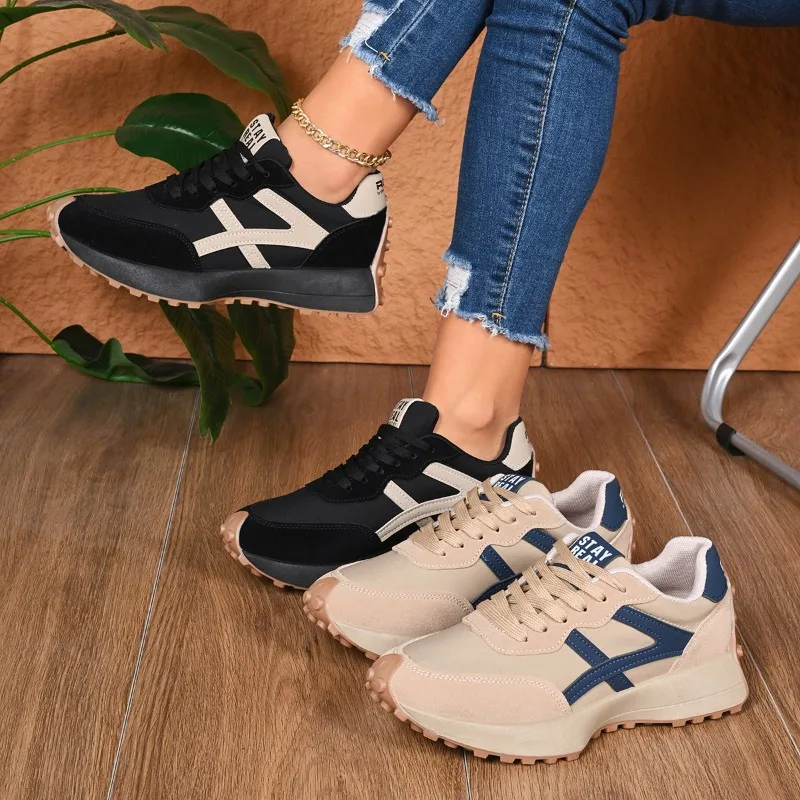 Women's Designer-Style Platform Sneakers — Spring Casual Lace-Up Vulcanized Shoes: Lightweight, Comfortable Running Shoes
Women's Designer-Style Platform Sneakers — Spring Casual Lace-Up Vulcanized Shoes: Lightweight, Comfortable Running Shoes