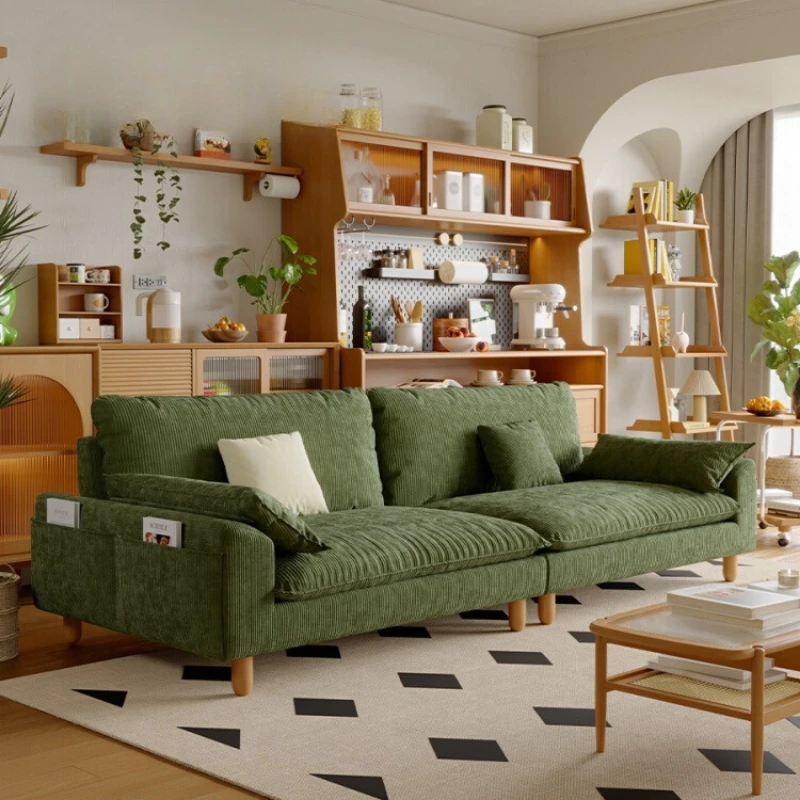 Sofa In The Living Room Retro Corduroy Living Room Sofa Apartment Nordic Log Modern Fabric Down Inflatable Sofa Home Furniture
Sofa In The Living Room Retro Corduroy Living Room Sofa Apartment Nordic Log Modern Fabric Down Inflatable Sofa Home Furniture