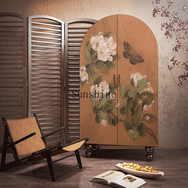 New Chinese-style painted solid wood wardrobe integrated free installation bedroom home wardrobe
New Chinese-style painted solid wood wardrobe integrated free installation bedroom home wardrobe