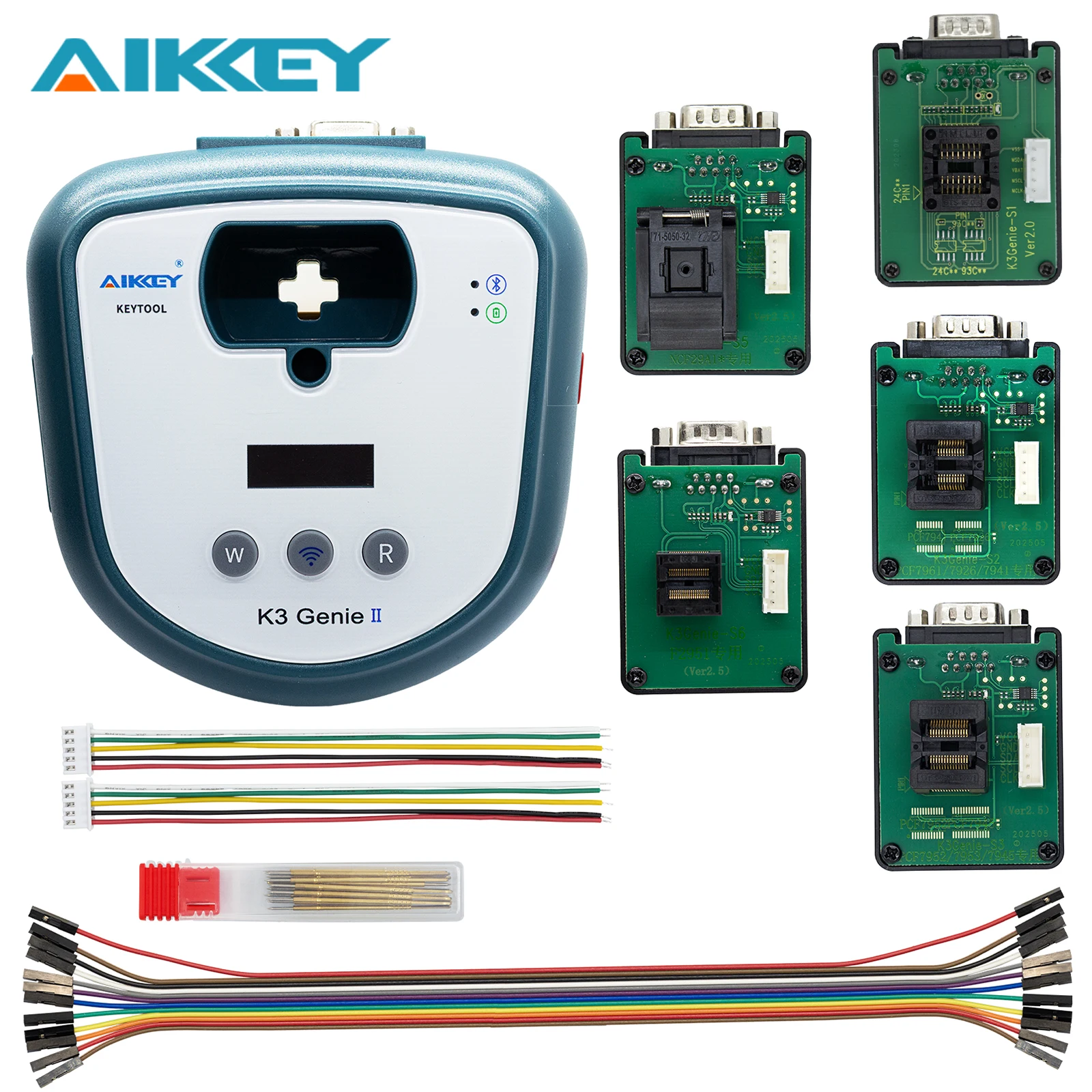 AIKKEY Newest K3 Genie+ Remote Control Key Unlock Tool S2 S5 S6 Refresh Remote Key Programming Data Read and Write K3 Genie II
AIKKEY Newest K3 Genie+ Remote Control Key Unlock Tool S2 S5 S6 Refresh Remote Key Programming Data Read and Write K3 Genie II