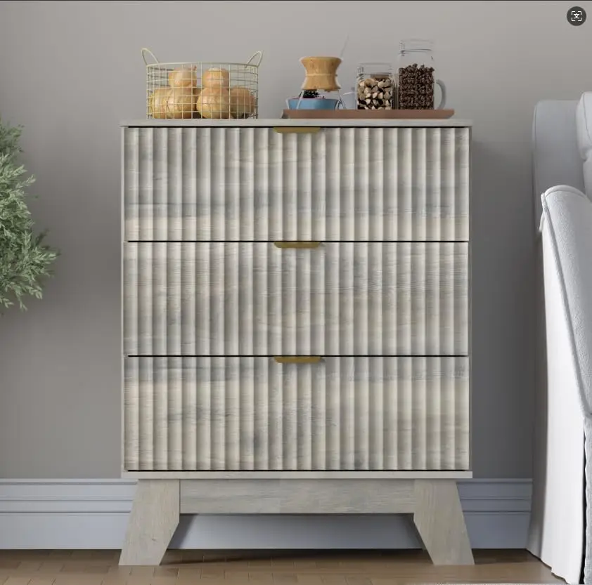 Fluted Dresser for Bedroom, Drawer Dresser for Closet Organizer and Storage Cabinet,Chest of Drawers with Gold Handle,TV Stand (
Fluted Dresser for Bedroom, Drawer Dresser for Closet Organizer and Storage Cabinet,Chest of Drawers with Gold Handle,TV Stand (