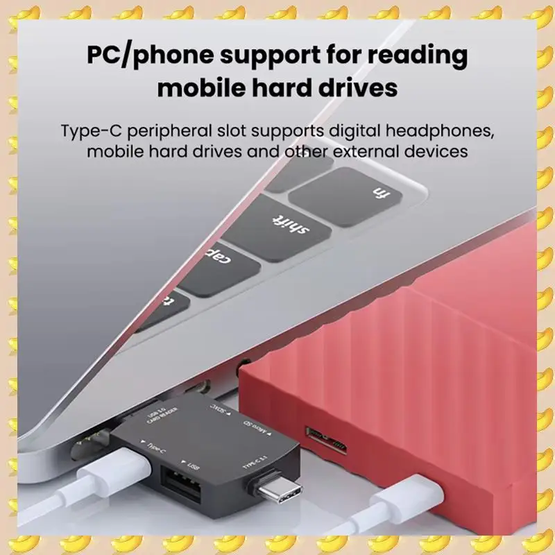 A45U Card Reader Plug And Play Dual Card Reading For Computer Car Phone Four Ports Grey
A45U Card Reader Plug And Play Dual Card Reading For Computer Car Phone Four Ports Grey