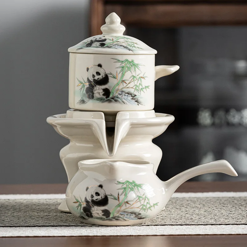 Panda Automatic Tea Set, Household Ceramic Tea Pot Tea Cup 
Panda Automatic Tea Set, Household Ceramic Tea Pot Tea Cup