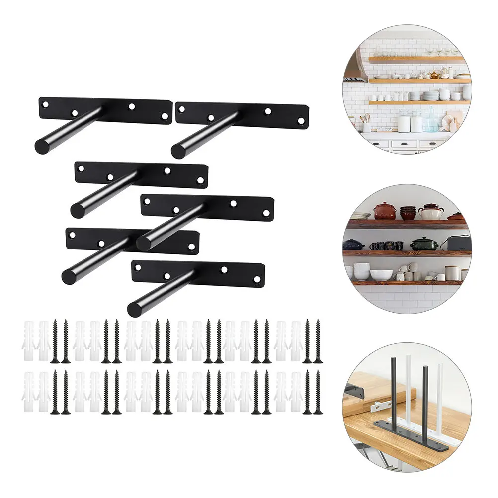 6Pcs Invisible Floating Shelf Brackets 150Mm Hidden Shelf Supports Heavy Duty Powder Coated Steel for Home Bar Office Farmhouse
6Pcs Invisible Floating Shelf Brackets 150Mm Hidden Shelf Supports Heavy Duty Powder Coated Steel for Home Bar Office Farmhouse