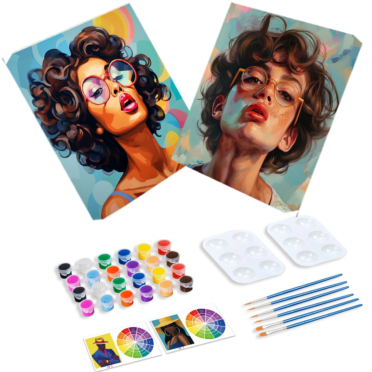 CHENISTORY-Pre-Drawn Canvas Painting Kit, Party Supplies, Acrylic Couple Figure Art Set, 2Pcs
CHENISTORY-Pre-Drawn Canvas Painting Kit, Party Supplies, Acrylic Couple Figure Art Set, 2Pcs