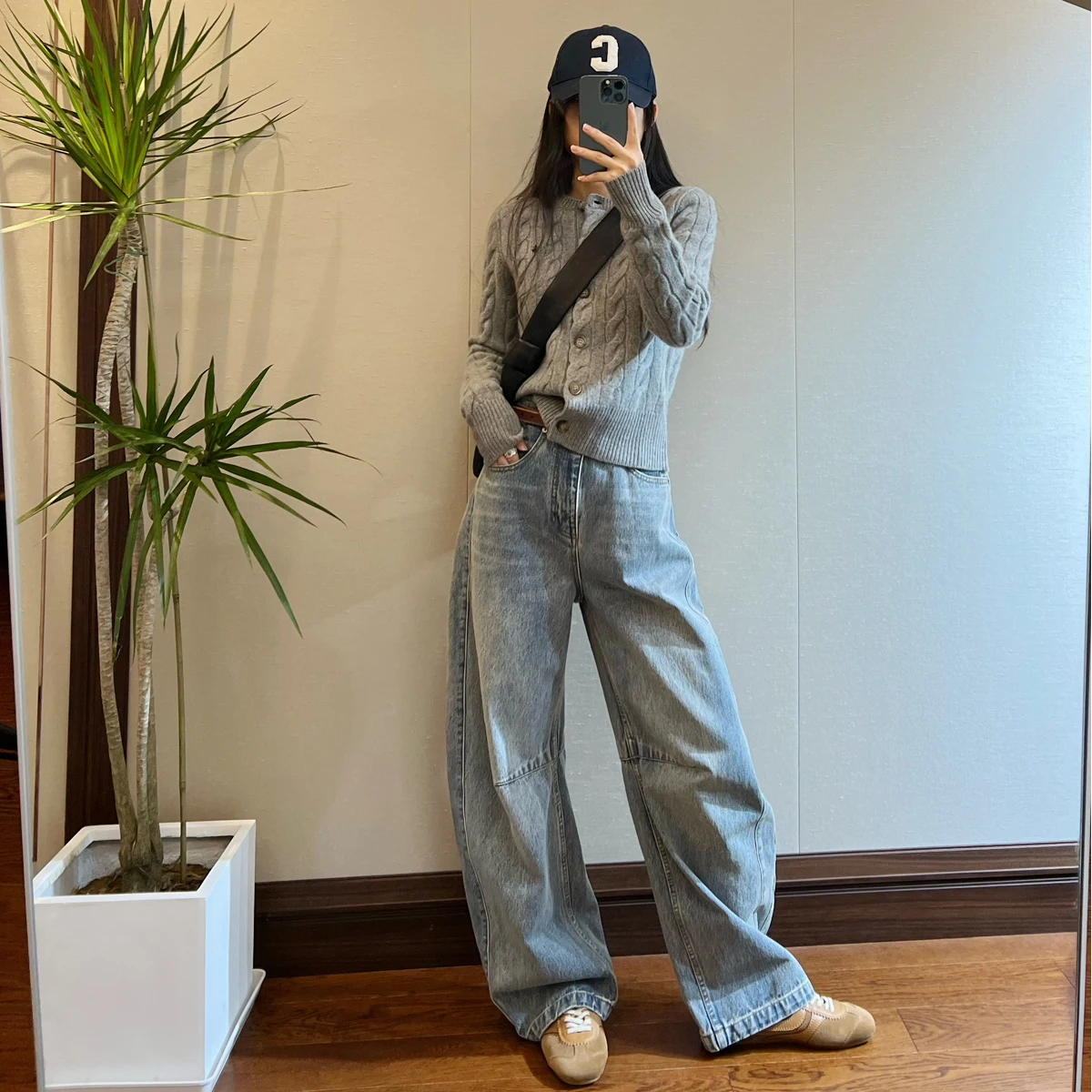 American Sle Knitted Wool Sweater Classic round Ne Twist Flower Open Cardigan Loose Fit Long Sve Winter Women's Faion
American Sle Knitted Wool Sweater Classic round Ne Twist Flower Open Cardigan Loose Fit Long Sve Winter Women's Faion