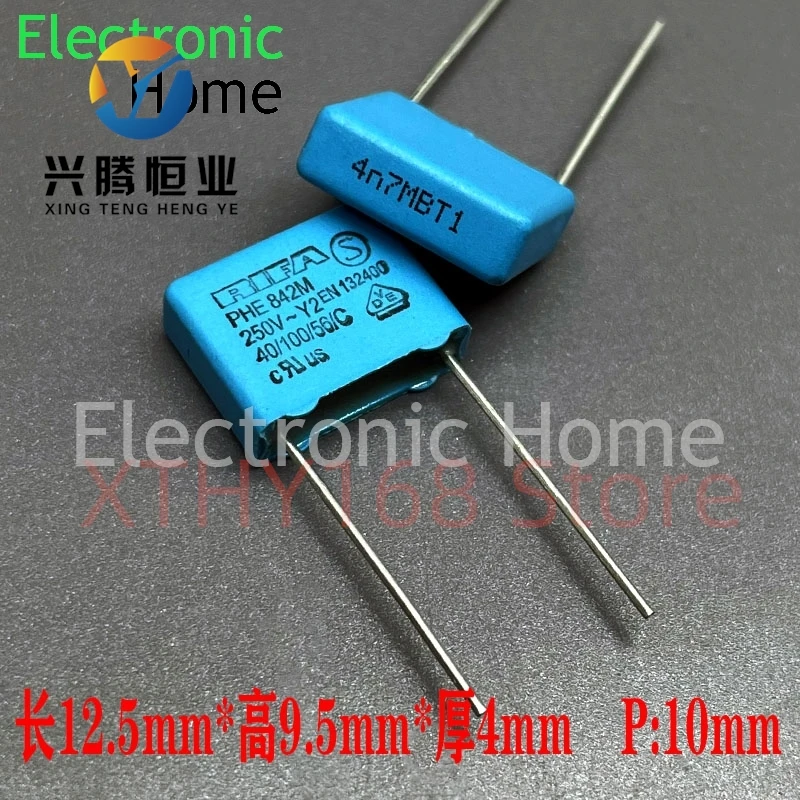 30PCS/LOT RIFA MKP 472 4.7nf 4700pf 250v 300v 1000v 1kv Y2 safety film capacitor 12.5x9.5x4mm pin spacing 10mm
30PCS/LOT RIFA MKP 472 4.7nf 4700pf 250v 300v 1000v 1kv Y2 safety film capacitor 12.5x9.5x4mm pin spacing 10mm