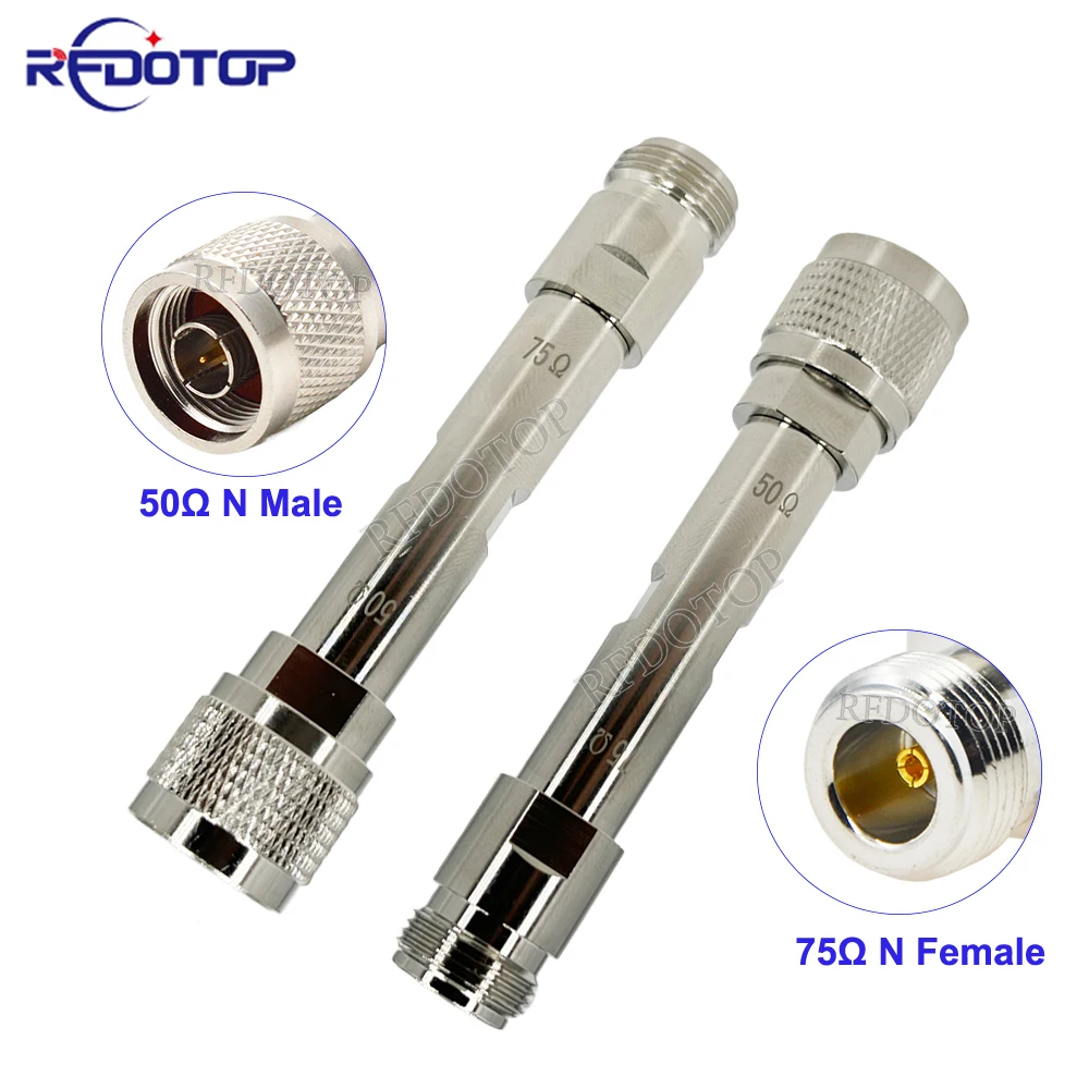 1PCS N Adapter N-J N Male 50 Ohm to N-K N Female 75 Ohm Impedance Converter N Type Network Analyzer Adapters
1PCS N Adapter N-J N Male 50 Ohm to N-K N Female 75 Ohm Impedance Converter N Type Network Analyzer Adapters