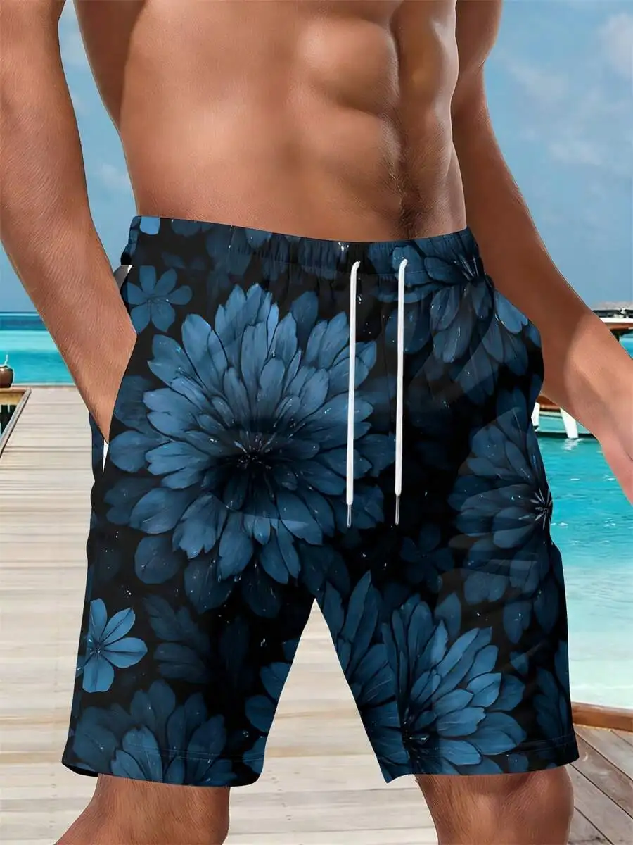 Dark Blue Floral 3D Print Mens Beach Shorts Casual Summer Wear
Dark Blue Floral 3D Print Mens Beach Shorts Casual Summer Wear