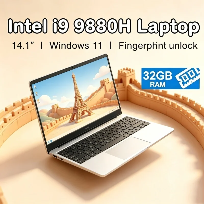 Venerable 2026 Portable 14.1" HD Laptop Intel Core I9-9880H RAM SSD Tangible Ultra Slim Windows 11 Main Daily Use Chic Computer
Venerable 2026 Portable 14.1" HD Laptop Intel Core I9-9880H RAM SSD Tangible Ultra Slim Windows 11 Main Daily Use Chic Computer