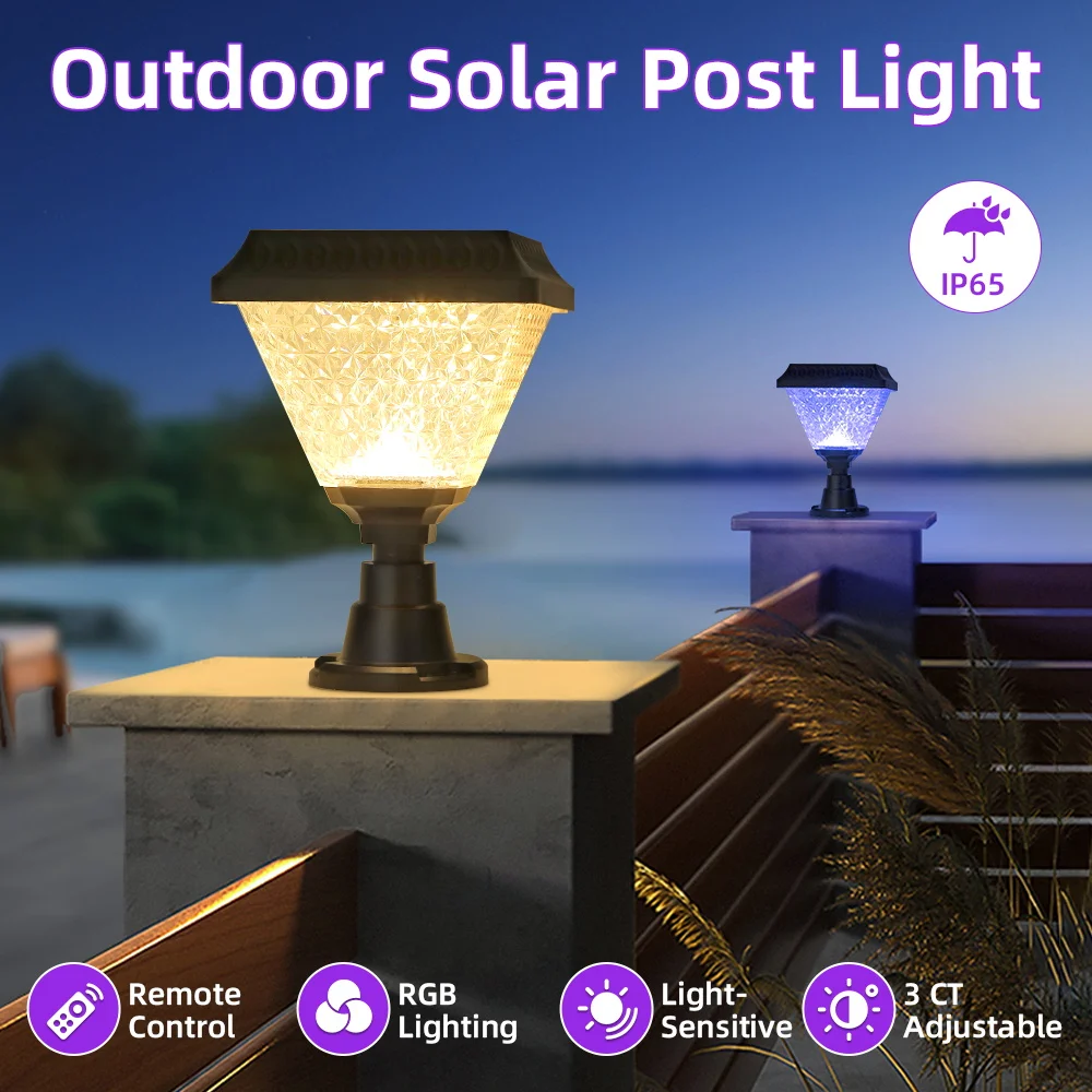 LED Solar Pillar Light Waterproof Solar Lights Outdoor Timed Remote Control Garden Sunlight for Fence Pathway Outdoor Decor Lamp
LED Solar Pillar Light Waterproof Solar Lights Outdoor Timed Remote Control Garden Sunlight for Fence Pathway Outdoor Decor Lamp