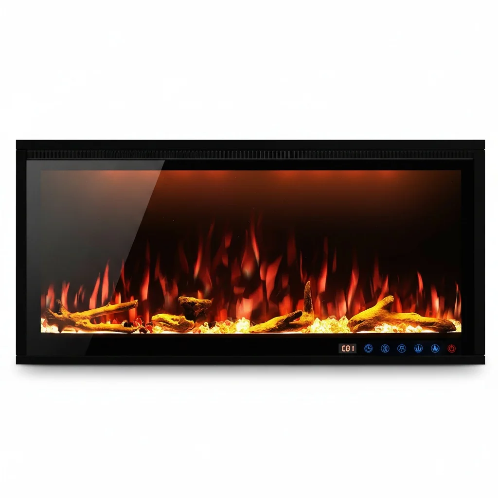 Electric Fireplace Heater, 40 Inch Steel Glass Smart WiFi LED Heater, LED Real Flame Remote, Modern Indoor Fireplace
Electric Fireplace Heater, 40 Inch Steel Glass Smart WiFi LED Heater, LED Real Flame Remote, Modern Indoor Fireplace